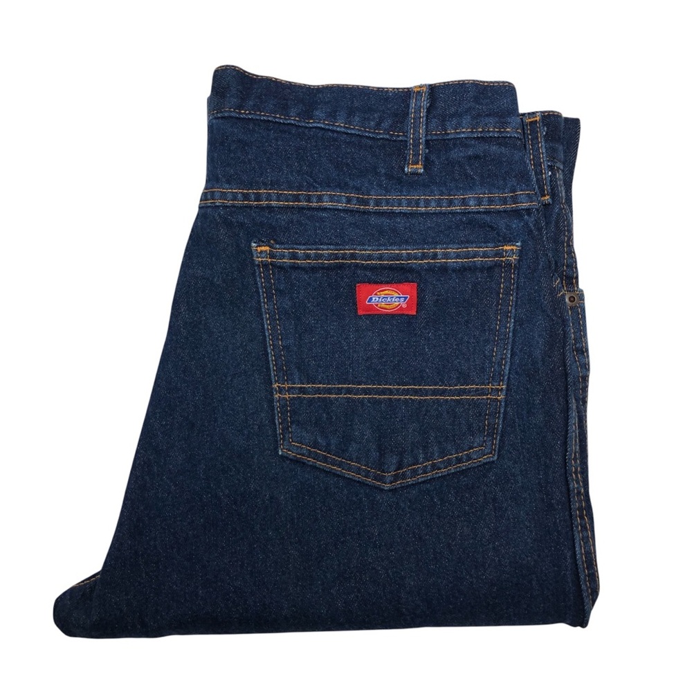 DICKIES Style 9393RNB Cotton Dark Wash‎ 5 PocketsRegular Fit  Work Jeans 38 x 30